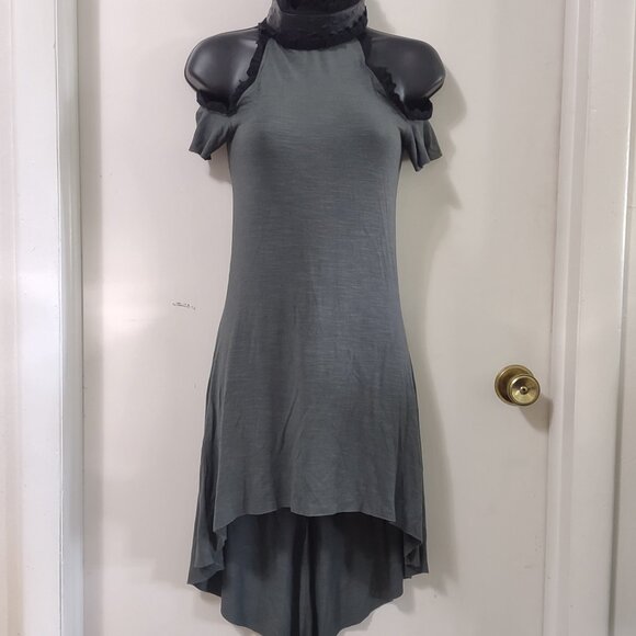 Lip Service Step in Time Teal Tunic Top or Dress Size Small EXCELLENT - Picture 5 of 15